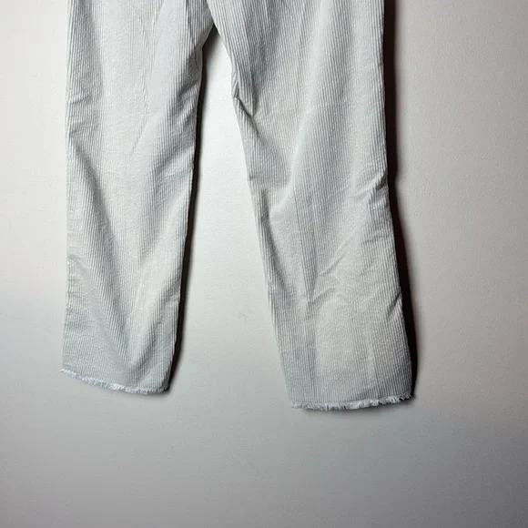 LOFT Made And Loved Straight Corduroy Pants Whisper White Size 8 / 29 - Picture 7 of 9